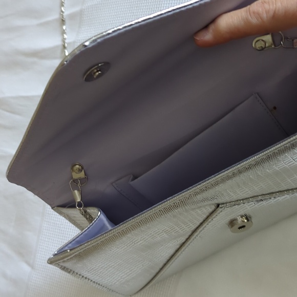 Silver clutch bag - Picture 5 of 7